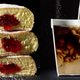 Illustration for article titled Photographs of foodstuff and beverages cut in half